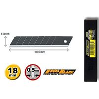 Лезвия 18 мм OLFA OL-LBB-10B BLACK сегментированное, 18х100х0,5мм, 10шт  картинка